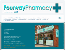 Tablet Screenshot of fourwaypharmacy.co.uk
